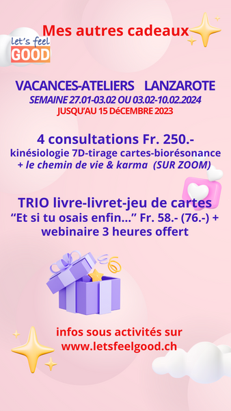 le tirage du livre-jeu "Et si tu osais enfin..." décembre 2023 LE CADEAU