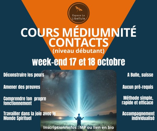 Cours Médiumnité Contact Défunt·e (niveau débutant)
