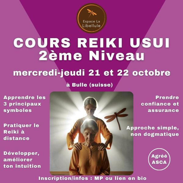 Cours Reiki Usui 2ème niveau